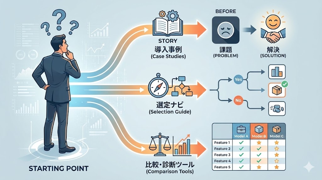 迷える顧客を導く3つの道しるべ