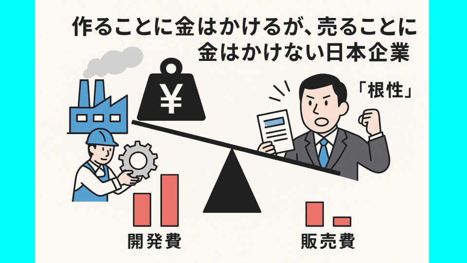 作ることに金はかけるが、売ることに金はかけない日本企業 ― 製造業BtoBの構造的課題と突破口