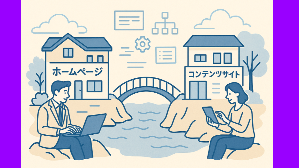コンテンツサイトとホームページを分ける意味 ── 情報設計から考えるBtoBサイトの最適構成