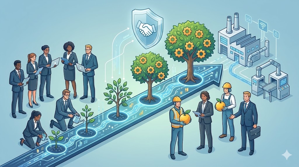 リードナーチャリングの成功イメージ